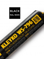 Нейтральный силиконовый герметик черный RAL 9005 KLEYKO WS-796