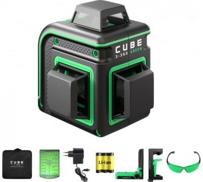 Лазерный уровень ADA Cube 3-360 GREEN Home Еdition