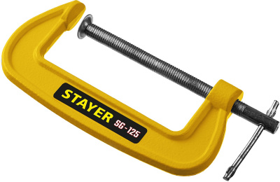 Струбцина чугунная, STAYER SG-125 125 мм