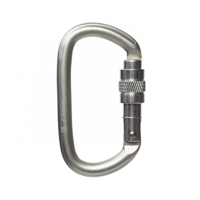 Карабин овал стальной люкс с муфтой (Keylock)