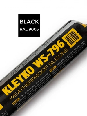 Нейтральный силиконовый герметик черный RAL 9005 KLEYKO WS-796