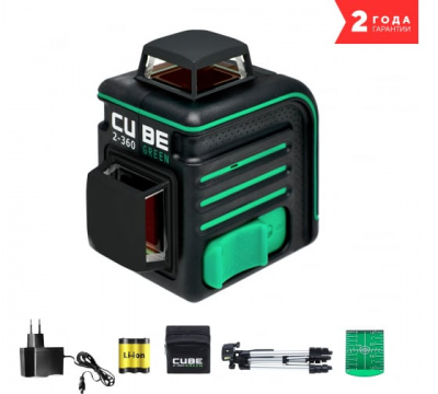 Лазерный уровень ADA Cube 2-360 Green Professional Edition